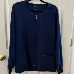Jockey Women's Navy Blue Scrub Jacket M